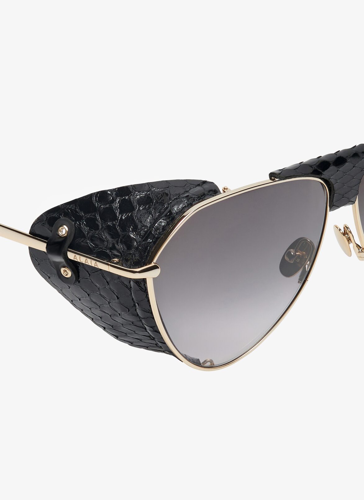 Aviator sunglasses in metal and ayers ALAÏA GOLD AVIATOR SUNGLASSES IN METAL AND AYERS